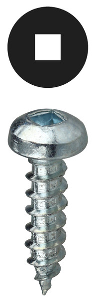 L.H. Dottie DDSMS12112 #12 x 1-1/2'' Square Drive Pan Head Sheet Metal Screw