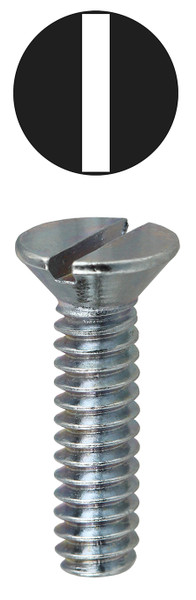 L.H. Dottie FM1032112 #10-32 x 1-1/2'' Slotted Flat Head Machine Screw