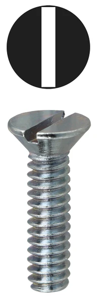 L.H. Dottie FM632114 #6-32 x 1-1/4'' Slotted Flat Head Machine Screw