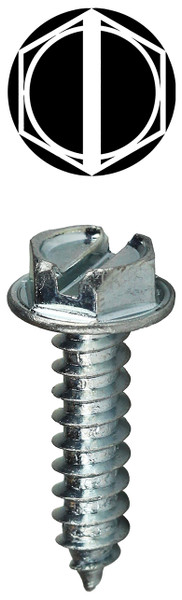 L.H. Dottie HWSMS634 #6 x 3/4'' Phillips/Slotted Hex Washer Head Sheet Metal Screw