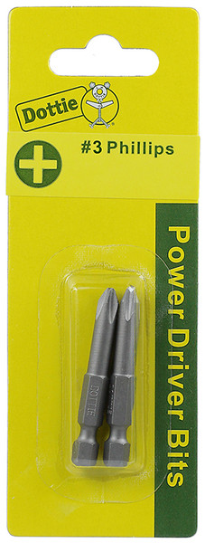 L.H. Dottie IB3PXC #3 x 3'' Phillips Power Bit (Carded)