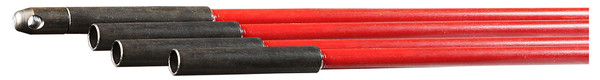L.H. Dottie QS3612 3/16'' x 12' Red Rod w/ Eye & Hook