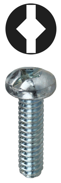 L.H. Dottie RMDS832114 #8-32 x 1-1/4'' Square/Slotted Round Head Machine Screw