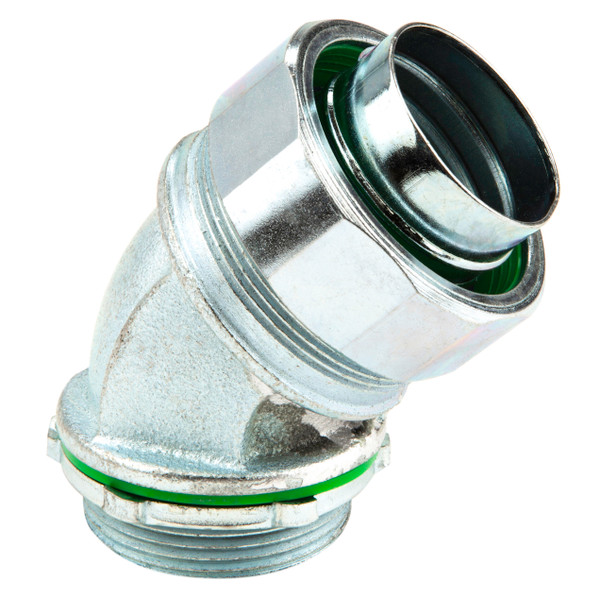 L.H. Dottie SL45150 1-1/2'' 45 Degree Steel Liquid Tight Connector