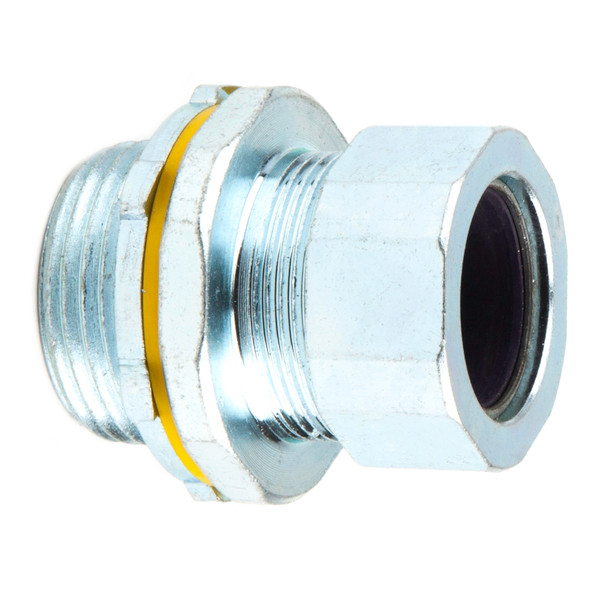 L.H. Dottie SR100B850 1'' Steel Strain Relief Connector (Purple Grommet)