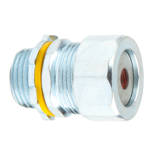L.H. Dottie SR50A250 1/2'' Steel Strain Relief Connector (Red Grommet)