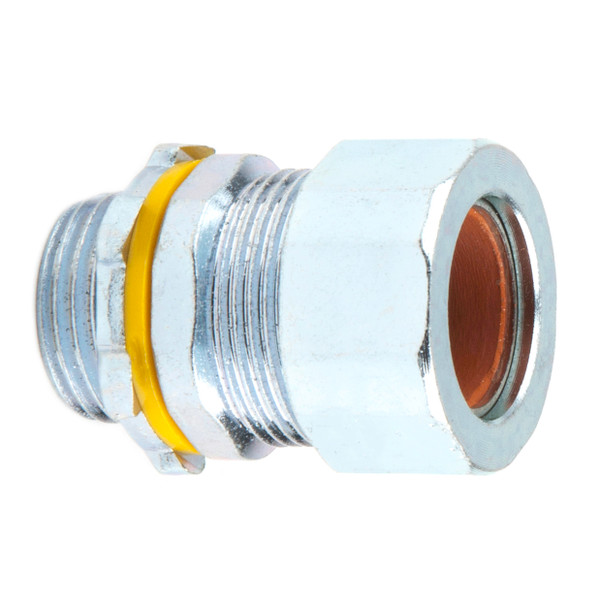 L.H. Dottie SR50A650 1/2'' Steel Strain Relief Connector (Brown Grommet)