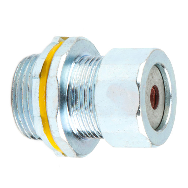 L.H. Dottie SR75A250 3/4'' Steel Strain Relief Connector (Red Grommet)