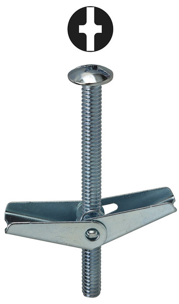 L.H. Dottie TB124 1/2'' x 4'' Slotted Mushroom Head Toggle Bolt
