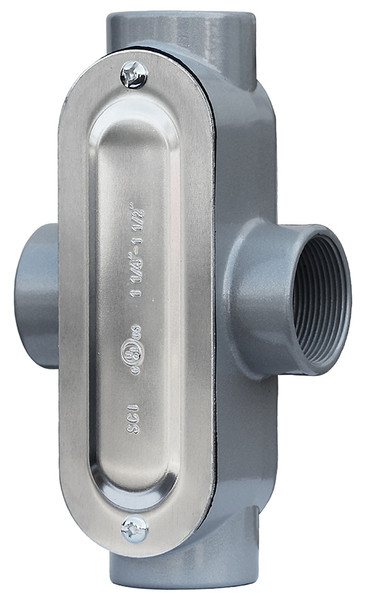 L.H. Dottie X50CG 1/2'' X Threaded Conduit Body w/ Cover & Gasket