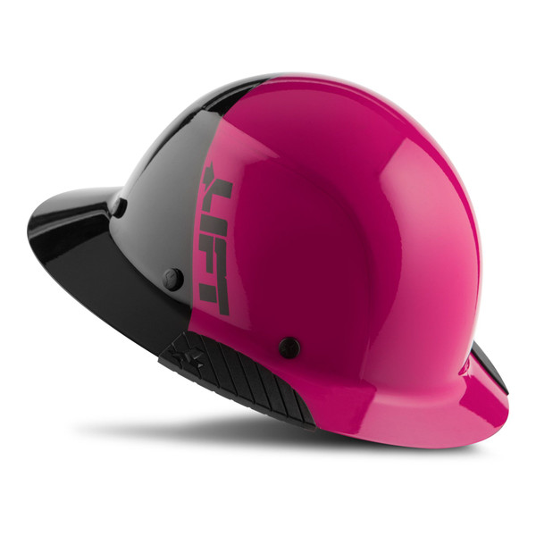 Lift Safety HDF50-21PK DAX Fiber-Reinforced Plastic Hard Hat (50/50 Pink Black)