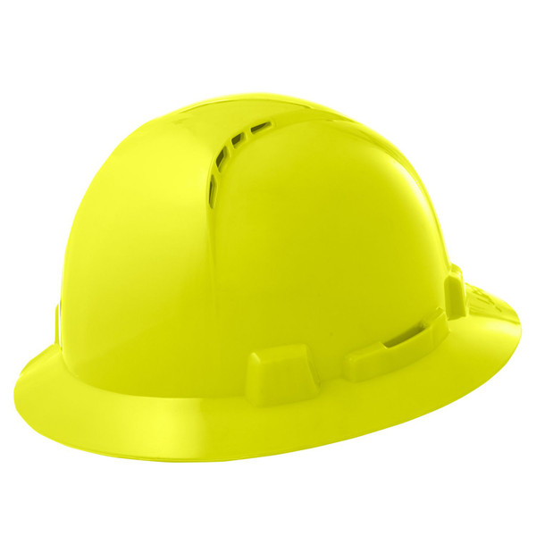 Lift Safety HBFC-20HV Briggs Hard Hat Hi-Viz Yellow (Hvy) - Full Brim - Vented - Type 1, Class C