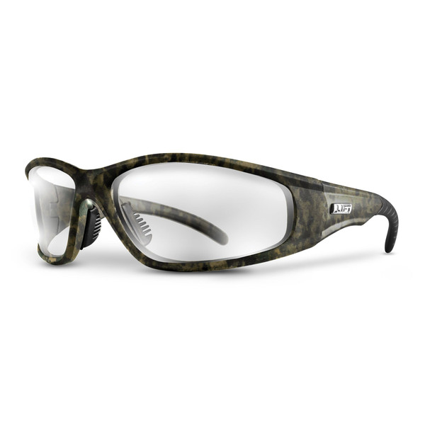 Lift Safety ESR-12CFC Strobe Safety Glasses (Camo/Clear)
