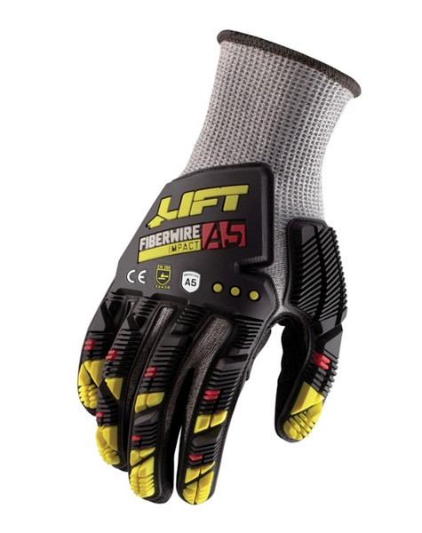 Lift Safety GFC-19YXXL Lift Fiberwire A5 Impact Nitrile Microfoam