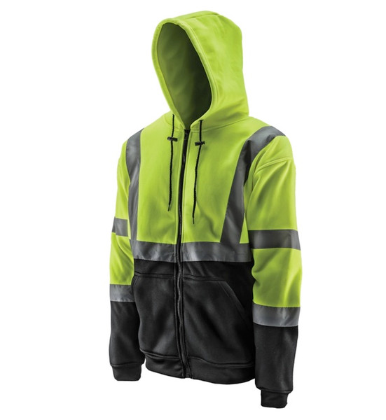 Lift Safety AVH-17HVK3L Lift Viz-Pro Hoodie (Hi-Viz/Black) 3X-Large