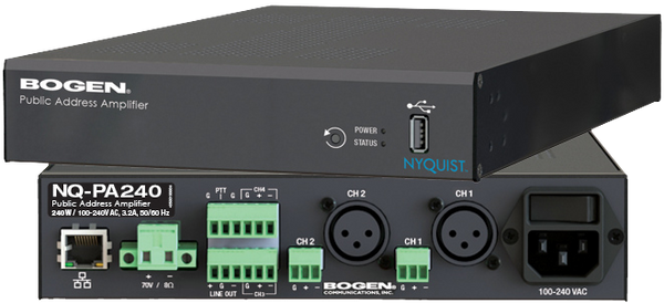 Bogen NQ-PA240 1-Channel Public Address Mixer Amplifier