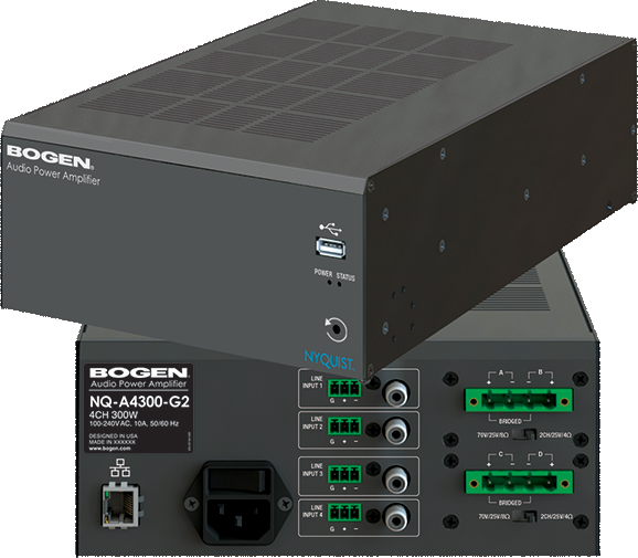 Bogen NQ-A4120-G2 4-Channel Audio Power Amplifier