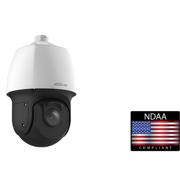 Uniview Technology IPCSD4K25X 4K (12M) PTZ, Cyclops, LightHunter, 25X, 6-150mm, 30fps, TDN, WDR, 656 ft IR, IP66, 24VAC/24VDC/PoE