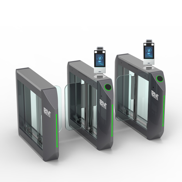 2M Technology 2MGST-6 Face Recognition & Thermal Detection Access Control Swing Turnstile