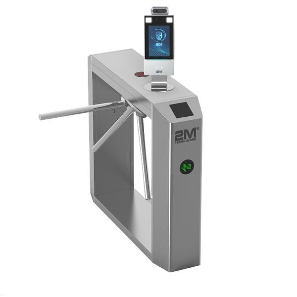 2M Technology 2MTT-4 Face Recognition & Thermal Detection Access Control Vertical Tripod Turnstile Gates