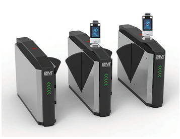 2M Technology 2MWT-1 Face Recognition & Thermal Detection Access Control Wing Turnstile