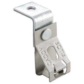 Caddy 4QTIB Rod Lock Spring Steel Rod Hanger with Angle Bracket, 1/4" (M6) Rod