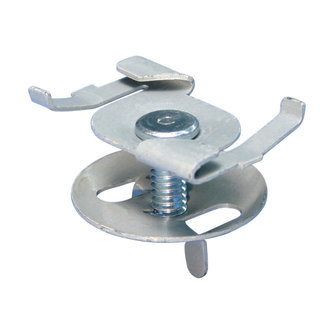 Caddy 4G1615 4G16 Twist Clip with Wing Nut, Spring Steel, Armour, 1.5" (38.1 mm) Screw