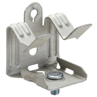 Caddy M1318S Hammer-On Flange Clip, Bottom Mount with Stud, Spring Steel, 13/16"-1 1/8" (21-28 mm) Flange, 9.5 mm Screw