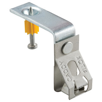 Caddy 4QTIBSF Rod Lock Spring Steel Rod Hanger with Shot-Fire Bracket, 1/4" (M6) Rod