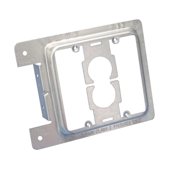 Caddy MP2S Low Voltage Mounting Plate for New Construction, 2 Gang