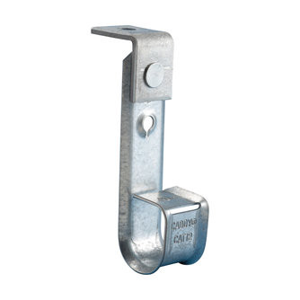Caddy CAT12AB Cablecat J-Hook with Angle Bracket, 3/4" (19 mm) dia, 1/4" (6.3 mm) Hole