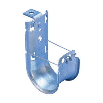 Caddy CAT16HPAB Cat HP J-Hook with Angle Bracket, 1" (25 mm) dia, 1/4" (6.3 mm) Hole