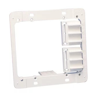 Caddy MPAL2 Plastic Low Voltage Mounting Plate, 2 Gang