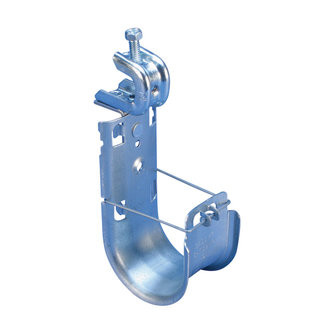 Caddy CAT16HPBC200B Cat HP J-Hook with BC200 Beam Clamp, Swivel, 1" (25 mm) dia, 1/2" Max (16 mm Max) Flange