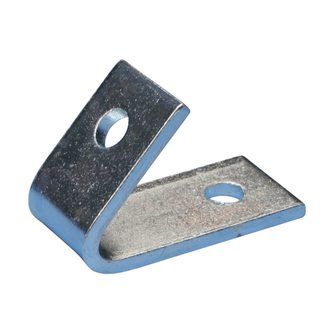 Caddy L470450EG 1-1 Hole Closed Corner Angle Bracket, EG, 3.5" x 2.5" (45 degree x 88.9 mm x 63.5 mm)