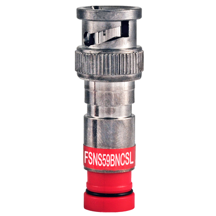 Belden FSNS59BNCSL-25 ProSNS RG-59 BNC Coax Compression Connector, 25 Pack