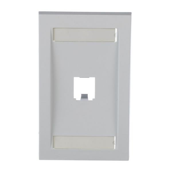 Panduit CFPE1WHY Mini-Com 1 Port White Faceplate