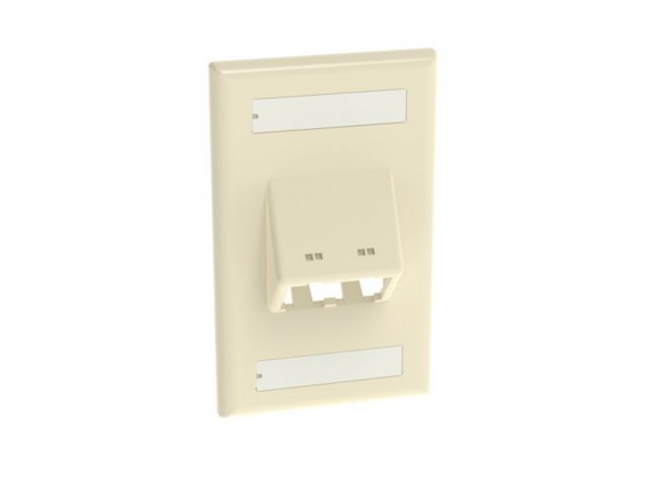Panduit CFPSL2EIY Mini-Com Classic 6-Port Electric Ivory Faceplate