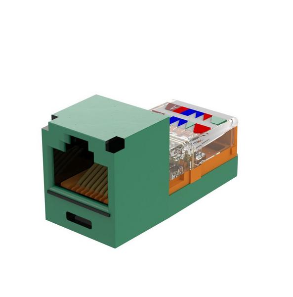 Panduit CJ588GRY Mini-Com UTP RJ45 Cat5E Green Jack Module