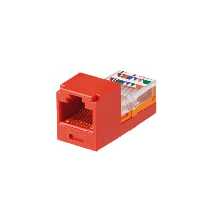 Panduit CJ588RDY Mini-Com UTP RJ45 Cat5E Red Jack Module