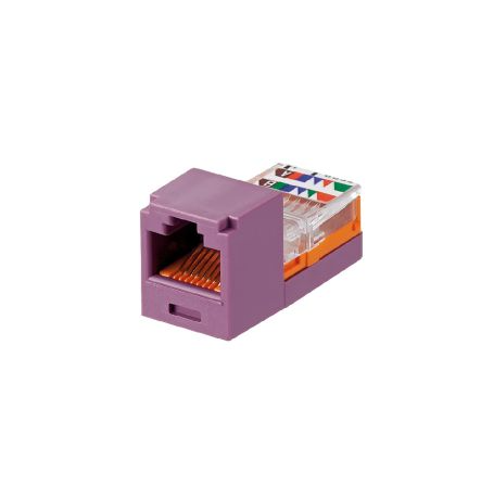 Panduit CJ588VLY Mini-Com UTP RJ45 Cat5E Violet Jack Module