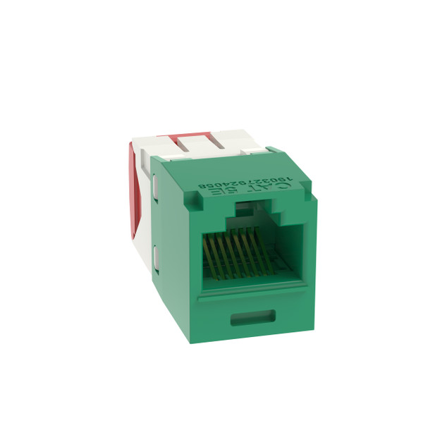 Panduit CJ5E88TGGR-24 Mini-Com UTP RJ45 Cat 5e TG Jack Module, Green, 24 Pack