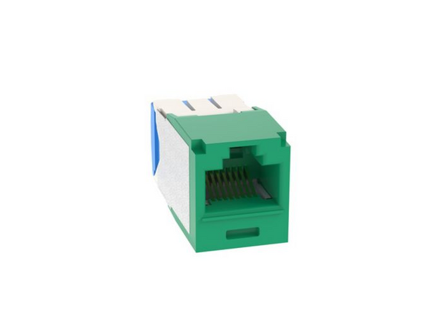 Panduit CJ6X88TGGR-24 Mini-Com Cat6A Green Jack Module, 24 Pack