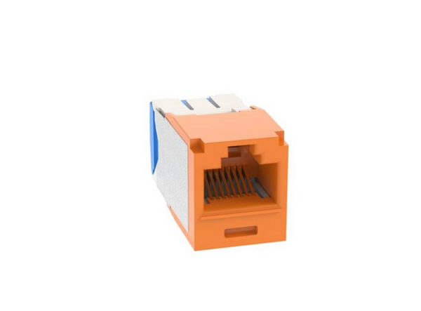 Panduit CJ6X88TGOR-24 Mini-Com Cat6A Orange Jack Module, 24 Pack