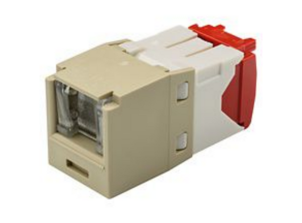 Panduit CJH5E88TGEI Mini-Com Cat5E Electric Ivory Jack Module