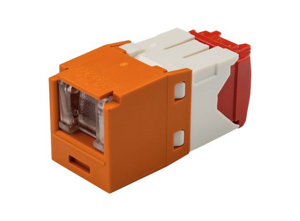 Panduit CJH5E88TGOR Mini-Com Cat5E Orange Jack Module