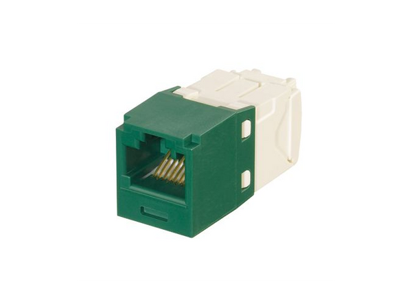 Panduit CJK688TGGR Mini-Com Cat6 Green Keyed Jack Module
