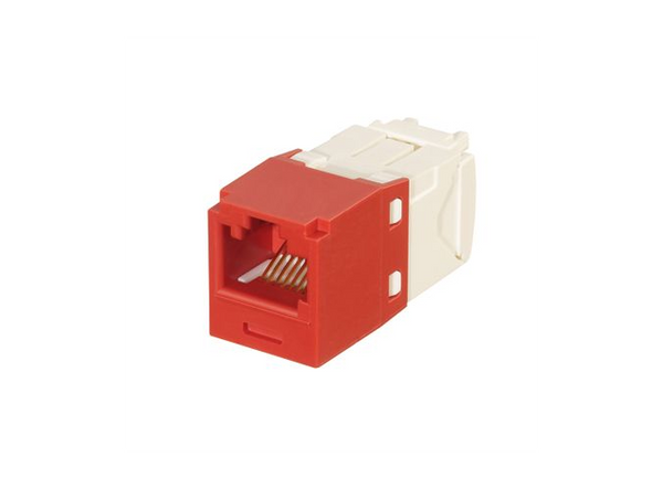 Panduit CJK688TGRD Mini-Com Cat6 Red Keyed Jack Module