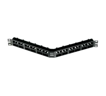 Panduit CPA48HDBL 48 Port Mini-Com Angled Patch Panel
