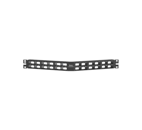 Panduit CPPA48HDEWBL 48 Port Mini-Com Angled Patch Panel
